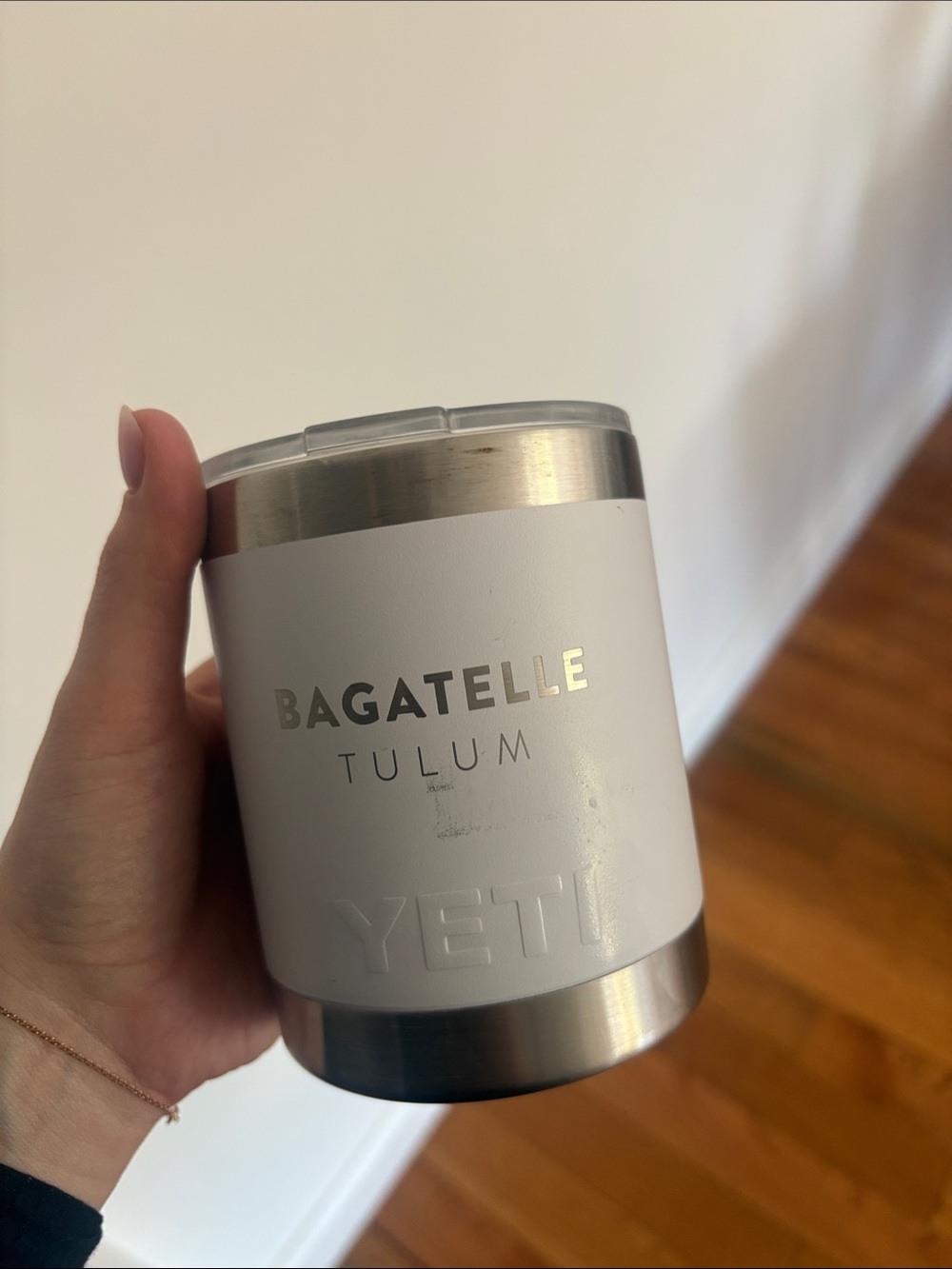 Yeti White Stainless Steel Tumbler - Bagatelle Tulum